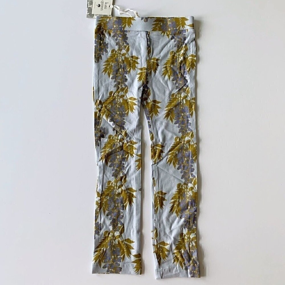 NWT Kate Quinn Wisteria Vine Girl Leggings 5T or 6 years
